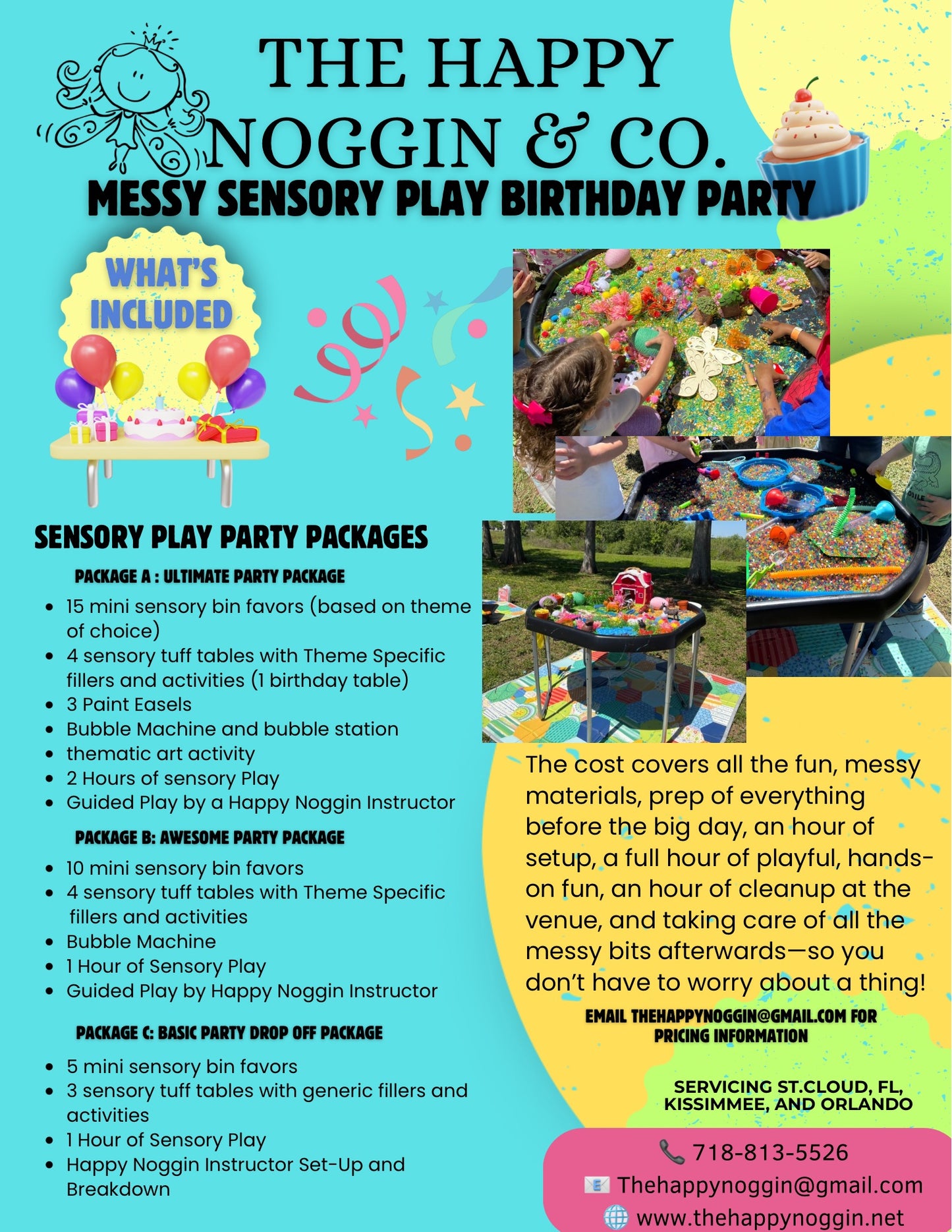 Messy Sensory Play Birthday Party