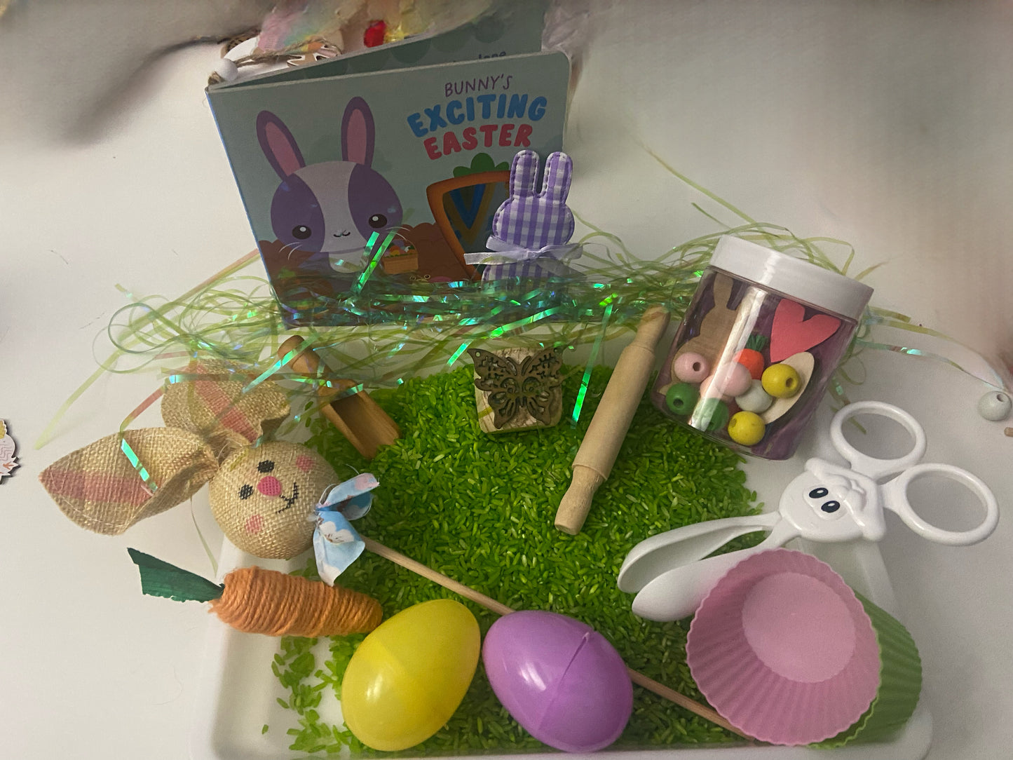 Hop into Spring Sensory Bin