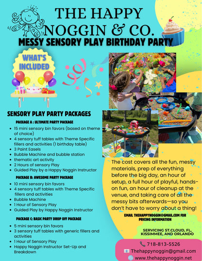 Messy Sensory Play Birthday Party