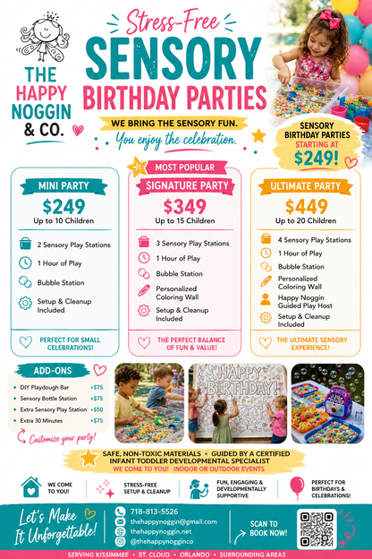 Sensory Play Birthday Party