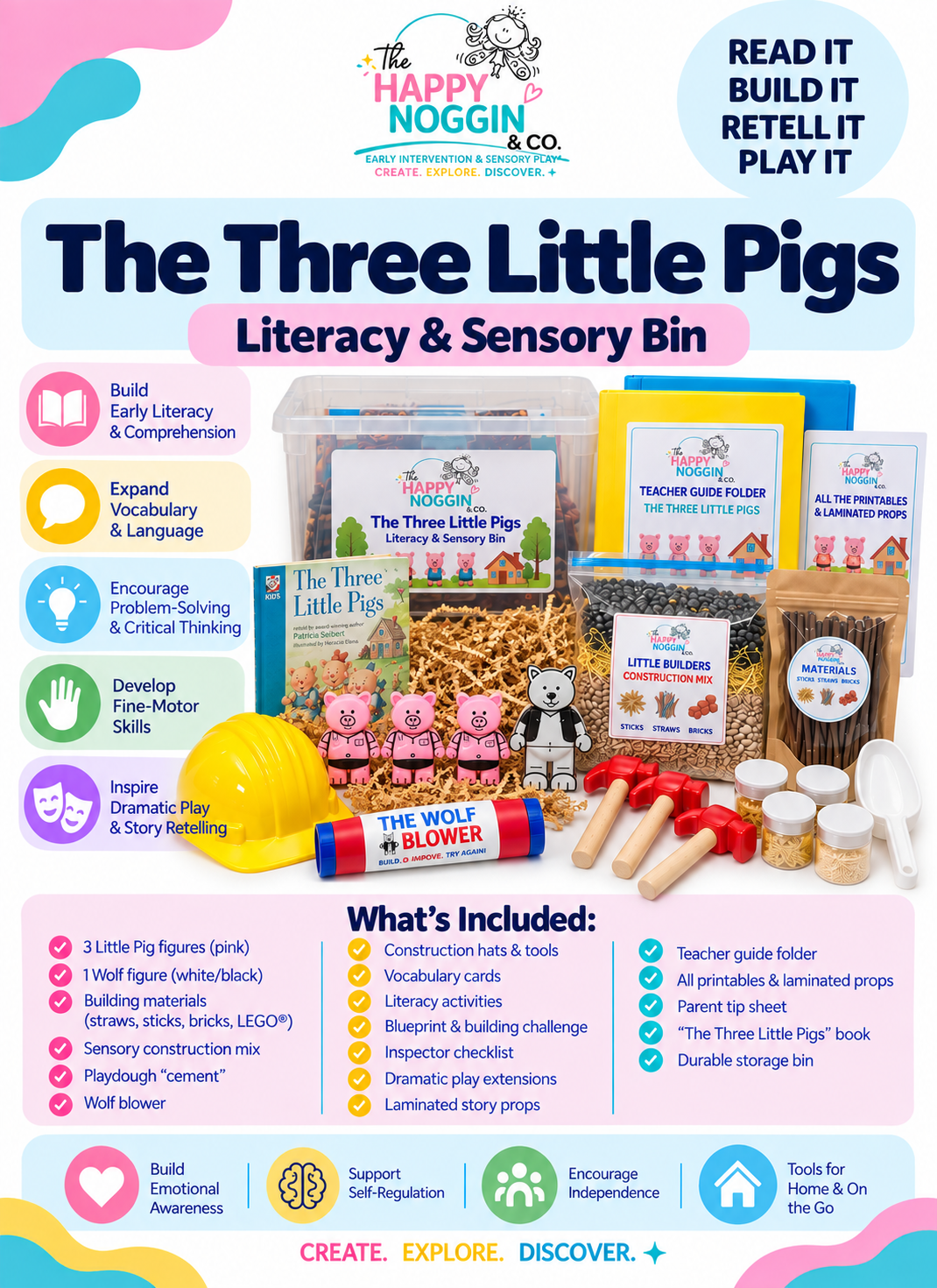 Live the Story: Sensory and Dramatic Play Bin