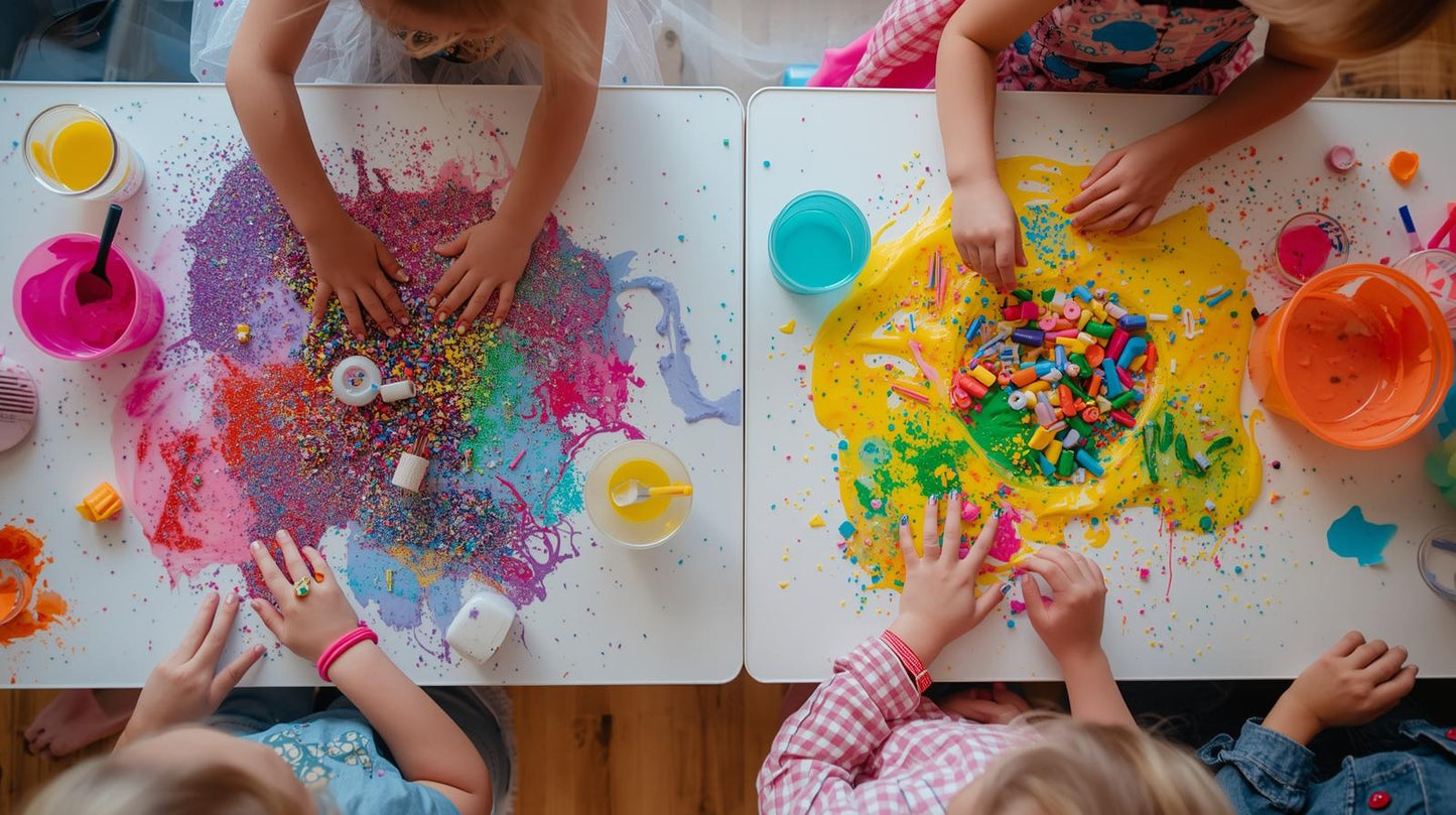 Big Kid Messy Sensory Play Birthday Party